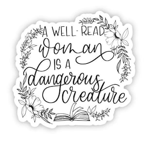 Bookish - A dangerous creature sticker