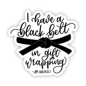 The Office - Black Belt Sticker