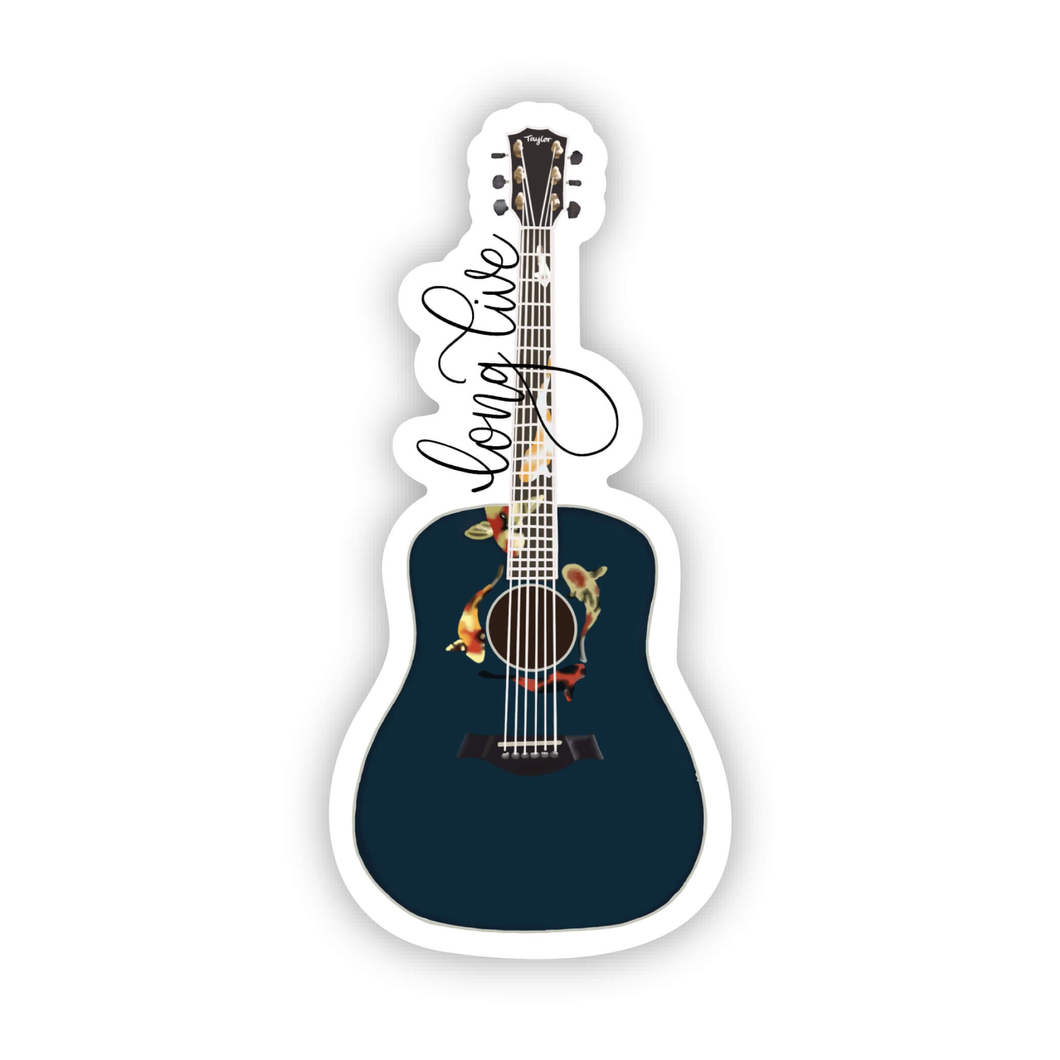 Teardrops On My Guitar Sticker Beautiful And Refined Glossy Taylor