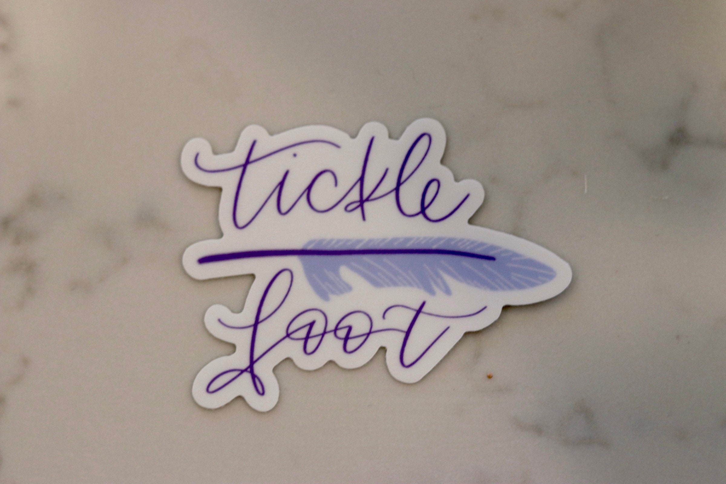New Girl - Tickle Foot Sticker - Etsy