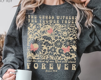 La sudadera Word Forever, camisa cristiana para mujer, sudadera con verso bíblico, sudadera cristiana, regalo cristiano, camisa cristiana Boho