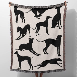 Greyhound 100% Cotton Woven Blanket, Greyhound Gifts, Gift for ...