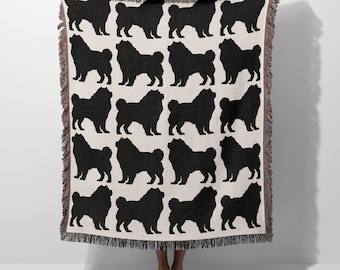Chow Chow Dog 100% Cotton Woven Throw Blanket, Chow Chow Dog Mom Gift, Chow Chow Dog Lover Present, Chow Chow Dog Home Decor, Chow Chow Gift