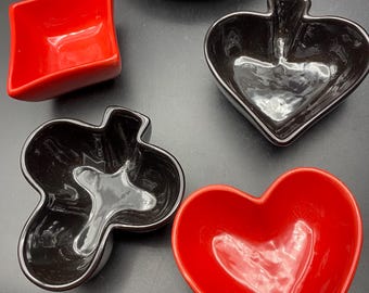 Harbour East Brand Playing Card Snack Bowl Shapes