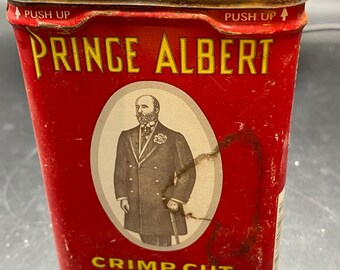 prince albert crimp cut tobacco tin value Antique Prince Albert Crimp Cut