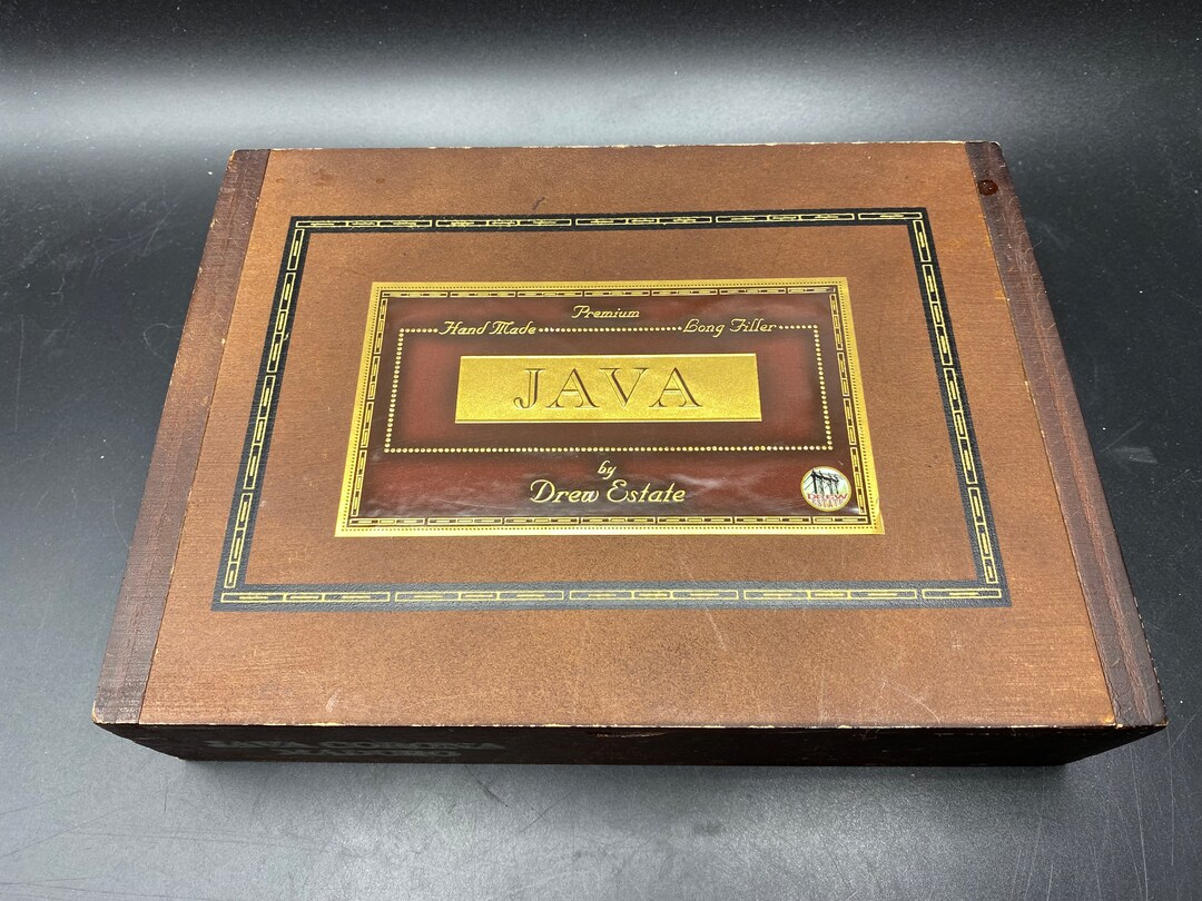 Java De Corona Java Corona Maduro Wooden Cigar Box - Etsy