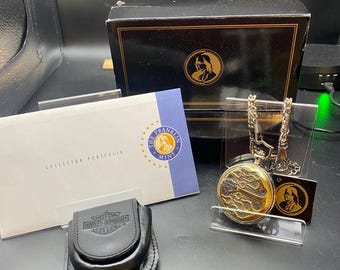 Harley Davidson Pocketwatch by Franklin Mint Ride Free