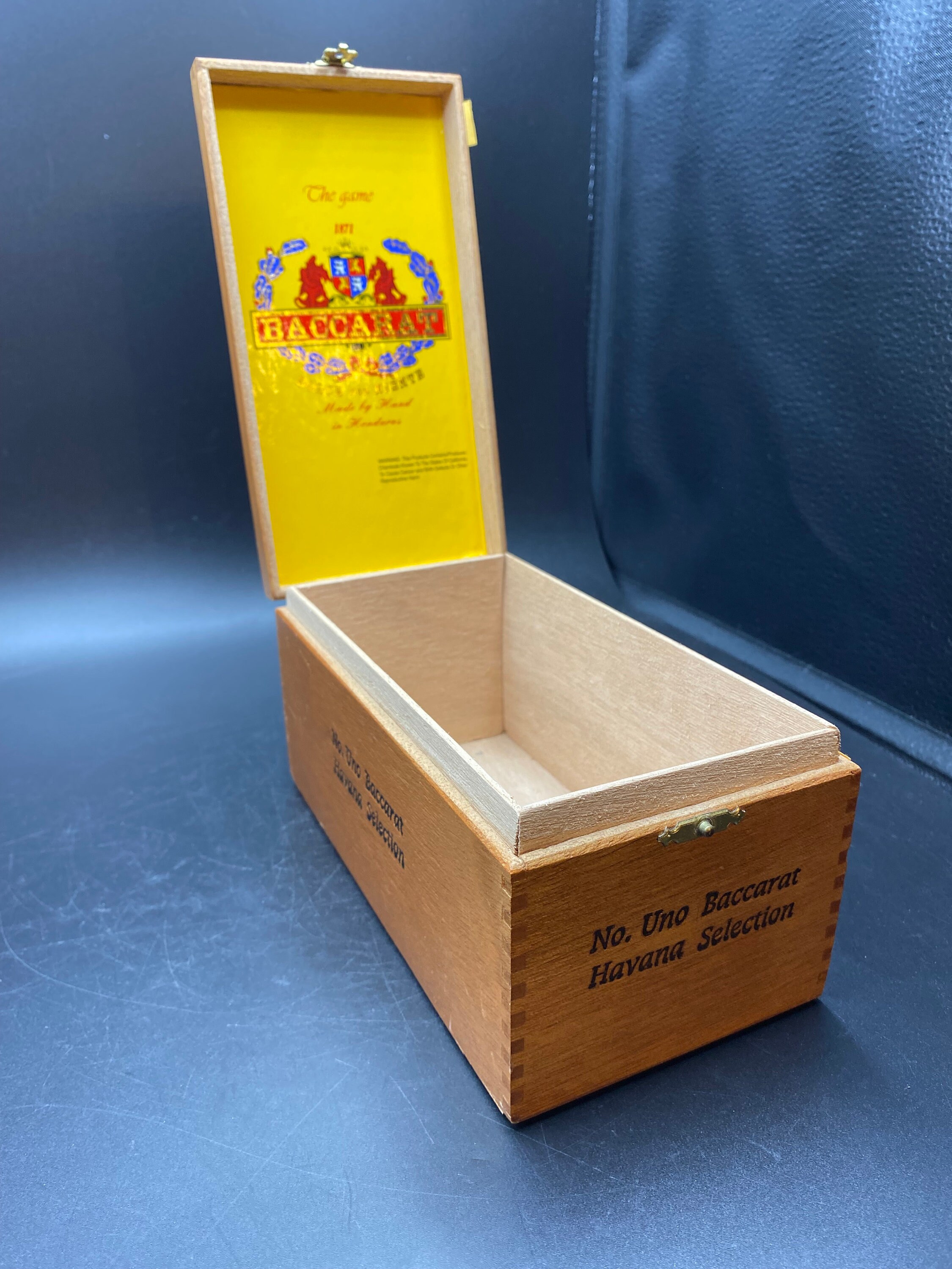 Baccarat Cigar Box wooden
