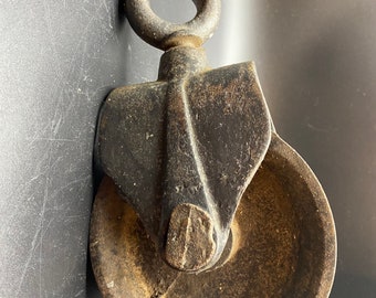 Pulley Vintage Cast Iron