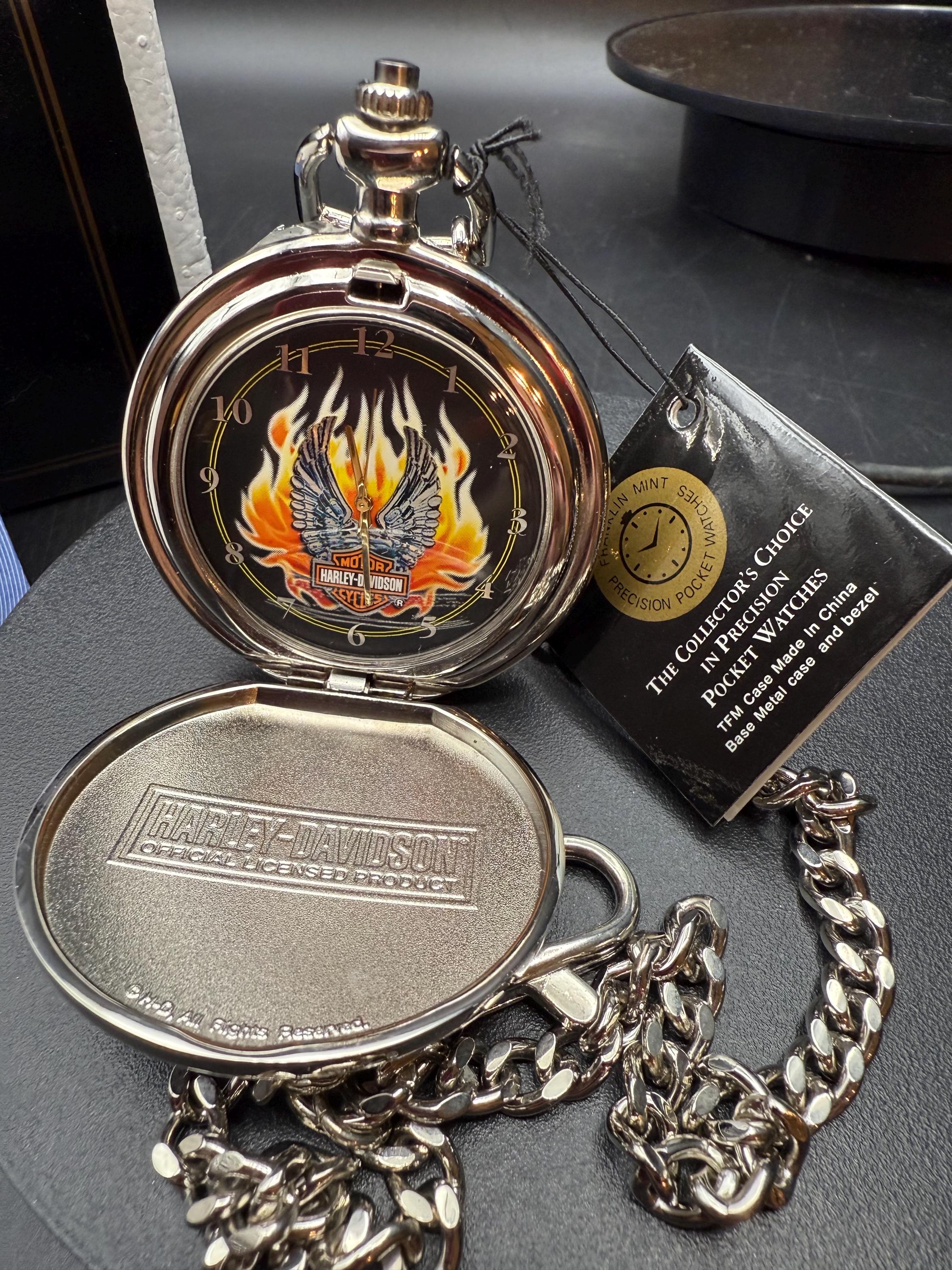 Franklin Mint Harley Pocket Watch