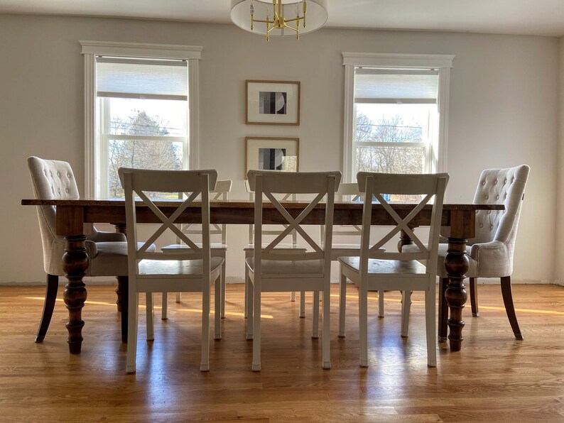 Handcrafted Heirloom Solid Wood Dining Table - Etsy