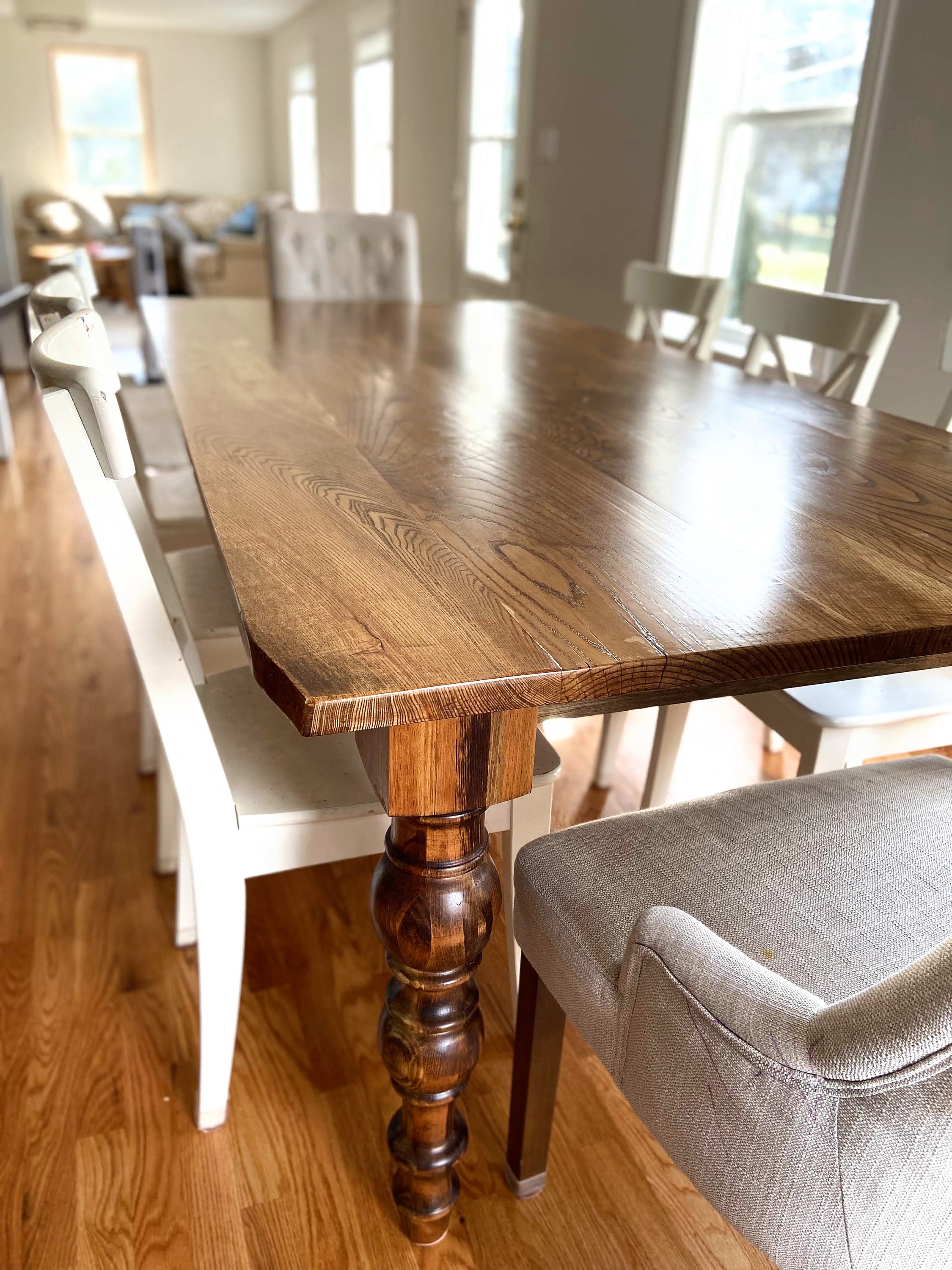 Handcrafted Heirloom Solid Wood Dining Table - Etsy