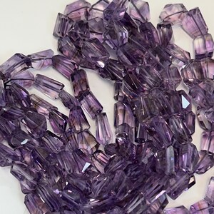 Amethyst Nuggets Beads Faceted, Nuggets Faceted