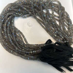 Labradorite Beads Smooth Rondelle, Labradorite Plain Rondelle