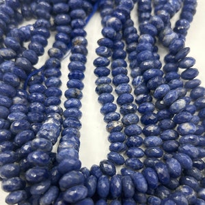 Sodolite Rondelle Faceted,Big Rondelle Faceted