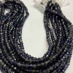 Iolite Round Beads Faceted, Round Faceted