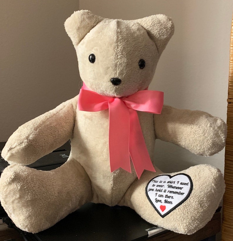 Memory Bear, Bear made from clothing bild 2