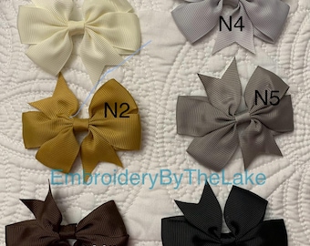 Grosgrain Ribbon 3" Hair Bow with Alligator Clip