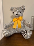 Memory Bear, Bear made from clothing