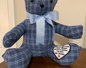 Memory Bear, Bear made from clothing