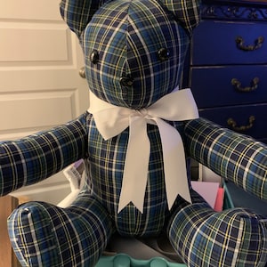 Memory Bear, Bear made from clothing bild 3
