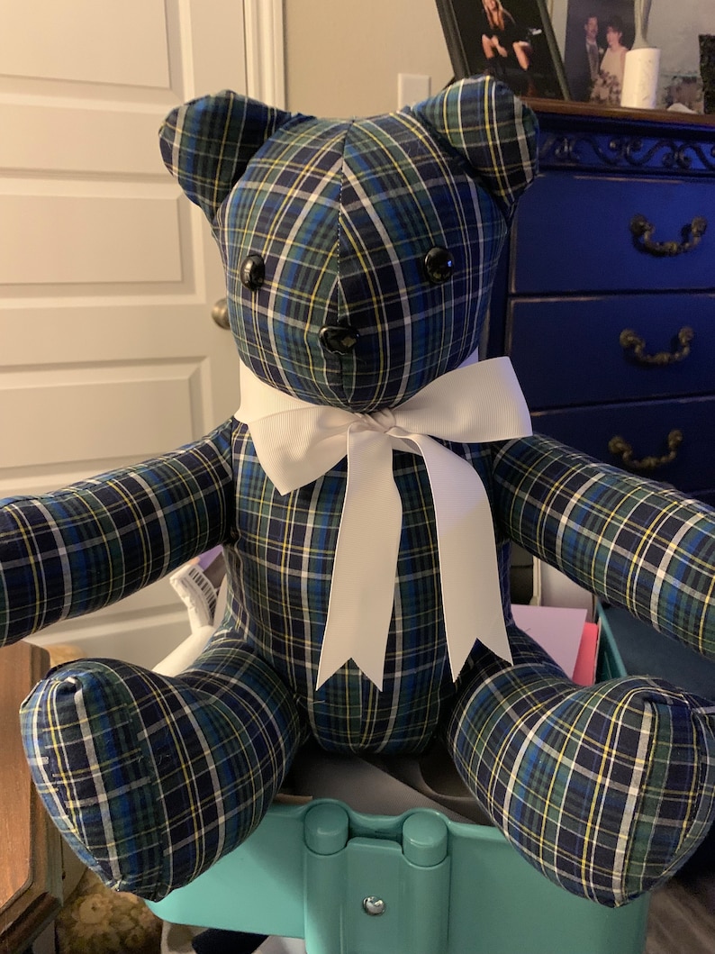 Memory Bear, Bear made from clothing bild 3