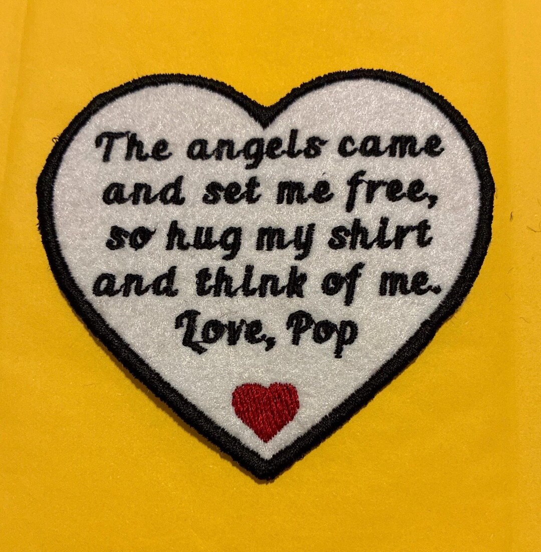 Customizable Embroidered Memory Patch: Sew-on Keepsake - Etsy