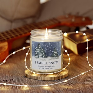 I Smell Snow  Winter Holiday Candle