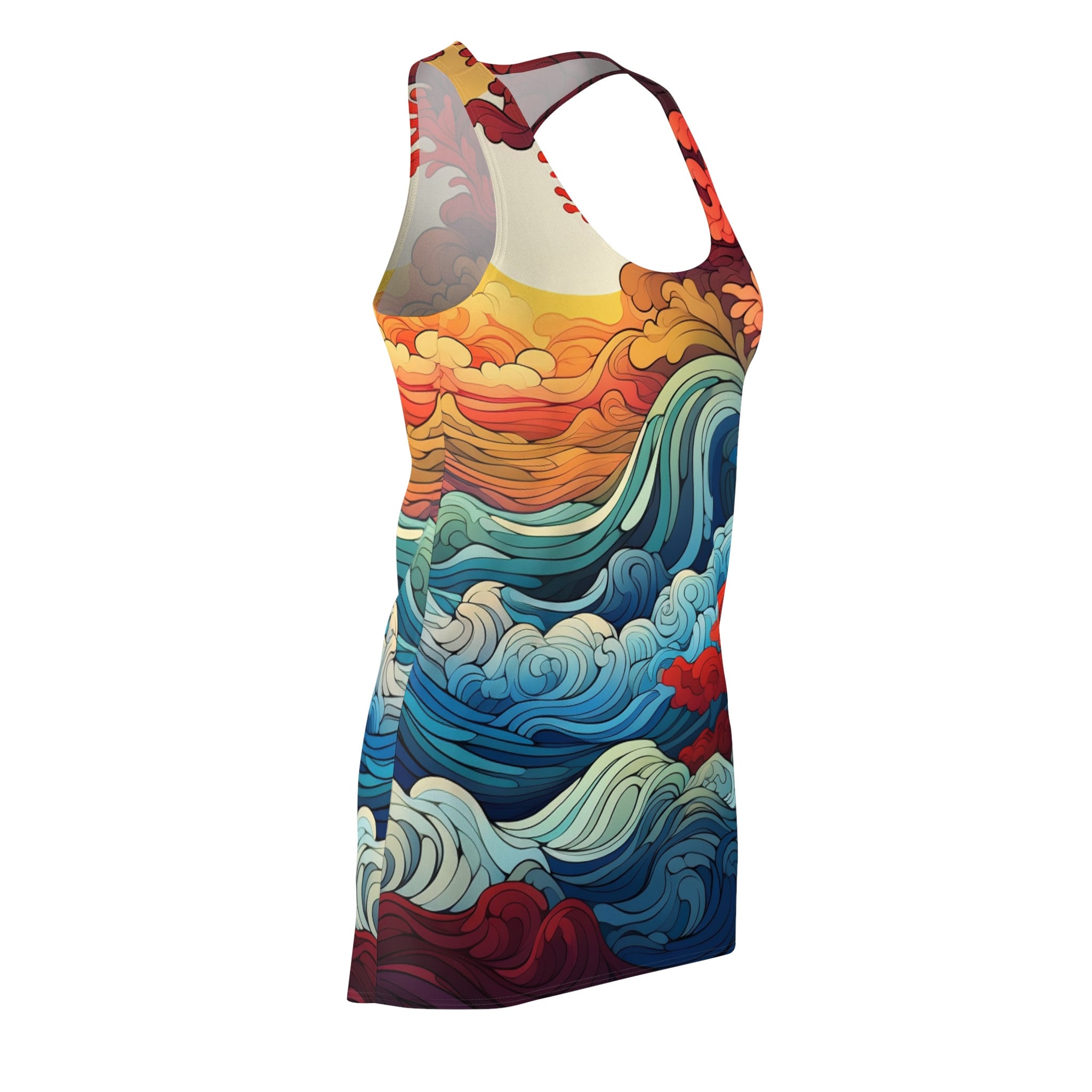 Ocean Wave Women's Cut & Sew Racerback Dress