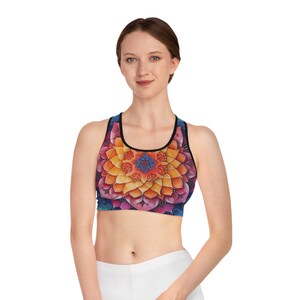 Beautiful Flower Sports Bra