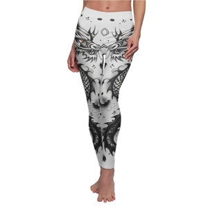 Blackout Dragon Yoga Leggings