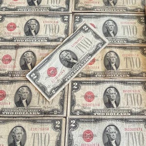 1928 2 Dollar United States Paper Money Well Circulated, Circulated, Higher Grade and Uncirculated So many Options to Choose! 1 Note