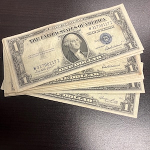 1935 1 Dollar Silber Zertifikat Dollar Blue Seal Bill altes US Papiergeld Versandkostenfrei selten härterer Fund Nachlass