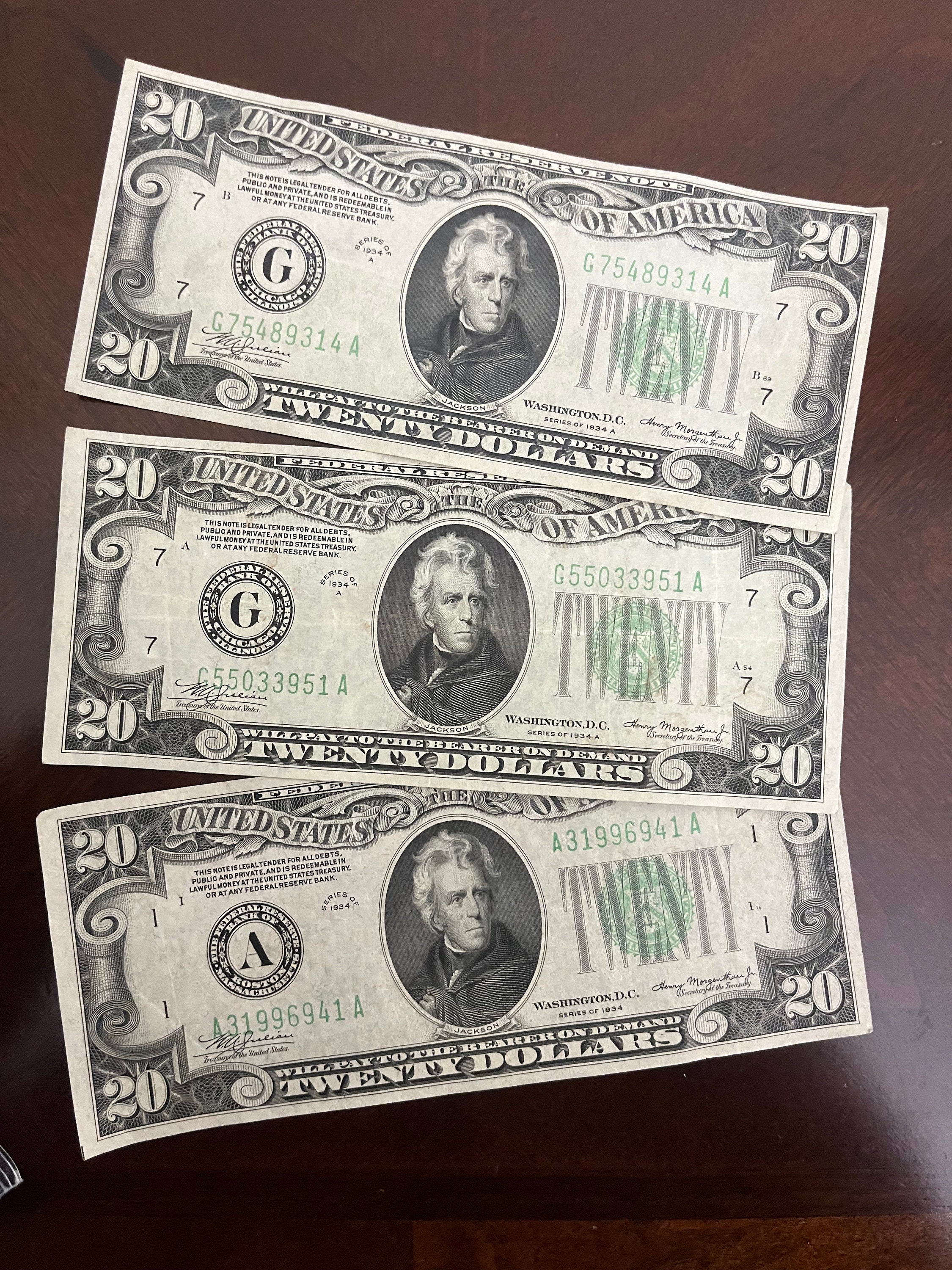 1934 20 Dollar Bill - g7x8zc0