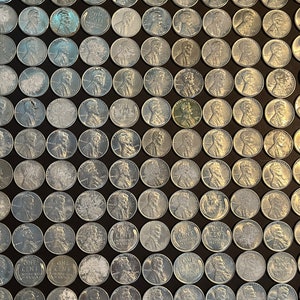 Steel Pennies United States Circulated Coins War Time Coins