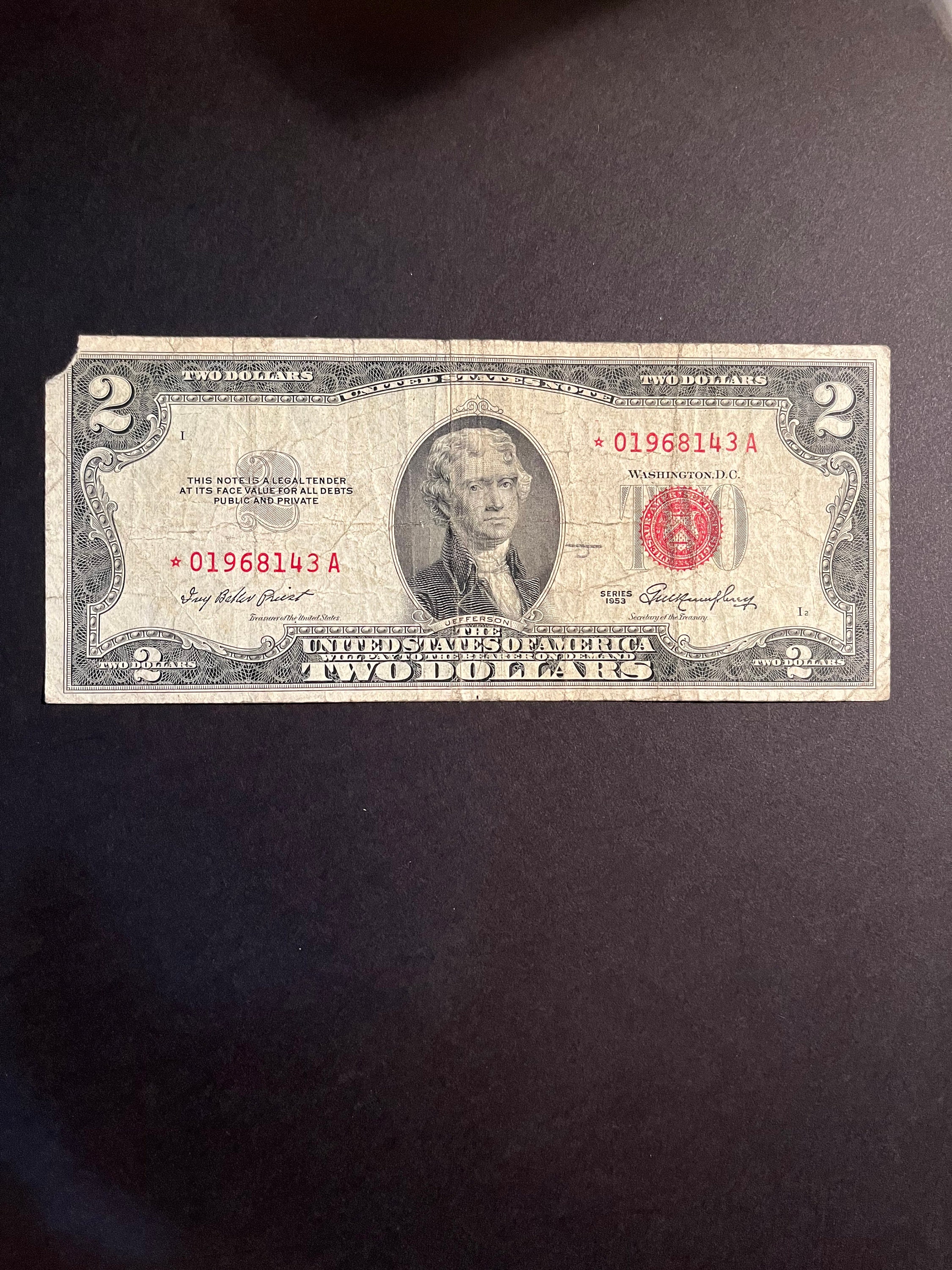 Radar Note 2 Dollar Bill 97 - f8n1wg5