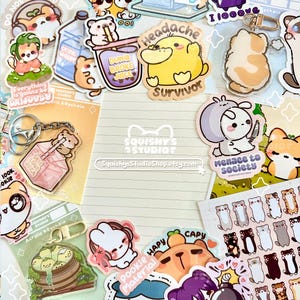 Menace To Society Kawaii Bunny Sticker | Rabbit/Bunny Holding Knife Sticker | Kawaii/Funny/Cute Stickers | Laptop/Water Bottle/Car Stickers image 3