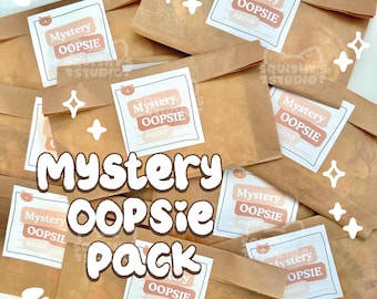 Mystery OOPSIE Sticker Packs (B-Grade Sticker Packs) 5 Random Stickers | Kawaii/Funny/Cute Stickers | Laptop/Water Bottle/Journal Stickers