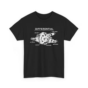 Differential Gear Diagram T-Shirt | Technical Illustration, Automotive Engineering