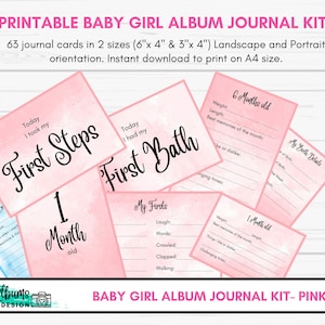 Baby Girl Album Journal Kit - Pink