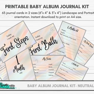 Baby Album Journal Kit - Neutral