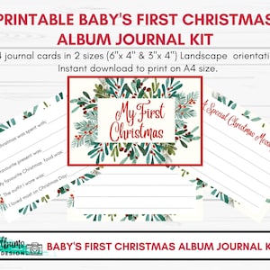 Baby&#39;s First Christmas Album Journal Kit