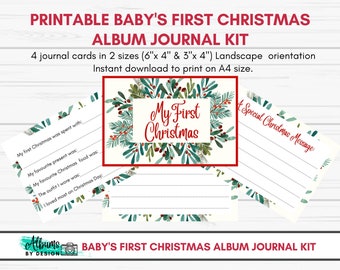 Baby's First Christmas Album Journal Kit
