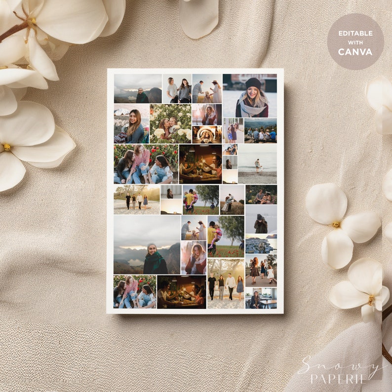 Op de afbeelding: Een collage van foto's met verschillende mensen en plaatsen. De foto's zijn in een rasterpatroon gerangschikt en zijn gedrukt op een witte achtergrond. De collage is omlijst met een witte rand.