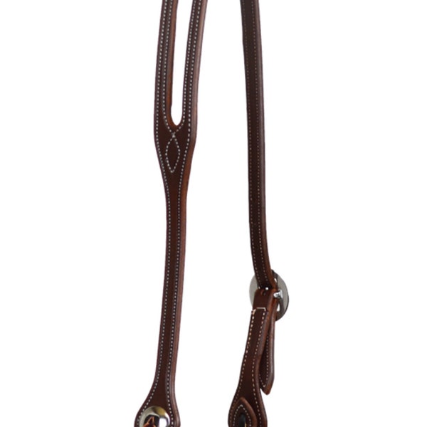 Western Brown Dark oil one ear Headstall