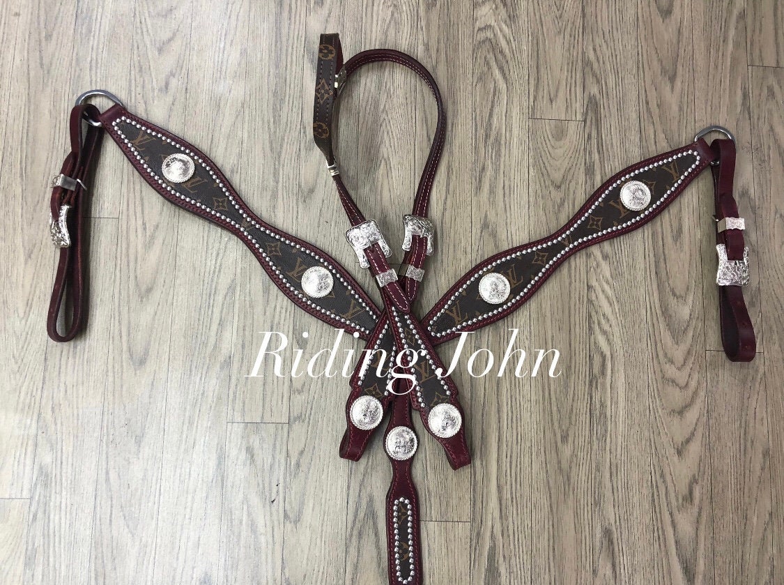 Klassy Cowgirl Louis Vuitton One Ear Headstall and Breast Collar Set