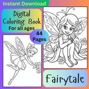Sprookjeskleurboek: 44 fantasiepagina&#39;s (pdf-download)