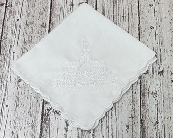 Embroidered Taylorsville Utah Temple Handkerchiefs