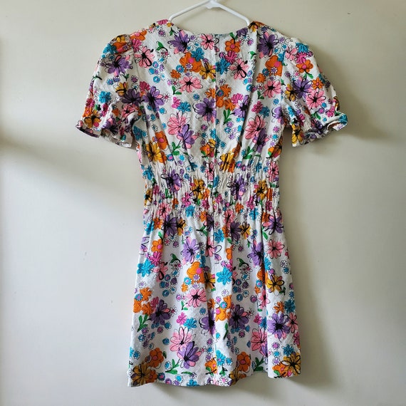 1960s Vintage Floral Flower Power Dress, 1960s Vi… - image 8