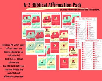 A-Z: Biblical Affirmation Pack